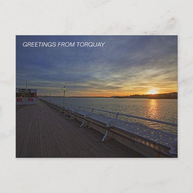 Princess Pier at Sunset Postcard (Front)