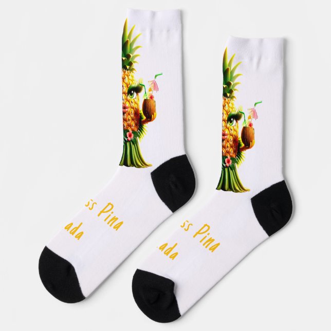Princess Pina Colada - Pineapple Empire Socks (Left)