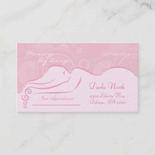 Princess Pink Darla  Business Cards (Front)