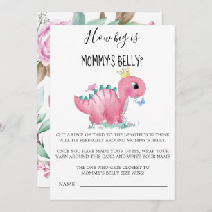 Princess Pink Dinosaur How Big Is Mummy’s Belly 