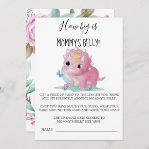 Princess Pink Dinosaur How Big Is Mummy’s Belly 