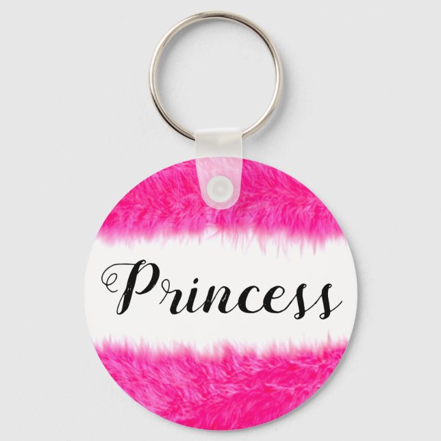 “Princess Pink Fluff” Key Ring (Front)