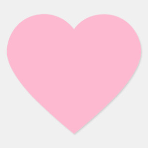 Princess Pink Girly Pastel Pink Only Colour Pink Heart Sticker