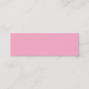 Princess Pink Girly Pastel Pink Only Colour Pink Mini Business Card