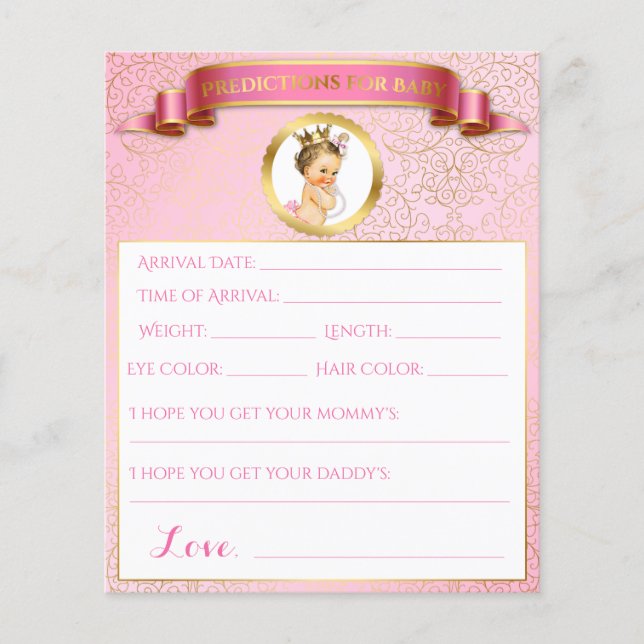 Princess Pink Gold Advice Predictions Games (Front)