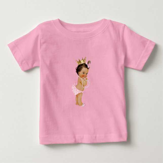 Princess Pink & Gold  Baby T-Shirt (Front)