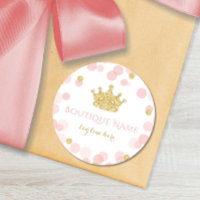Princess Pink & Gold Glitter Dots
