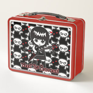 Princess playing FlyingX ver2 MIX SKULL logo Metal Lunch Box