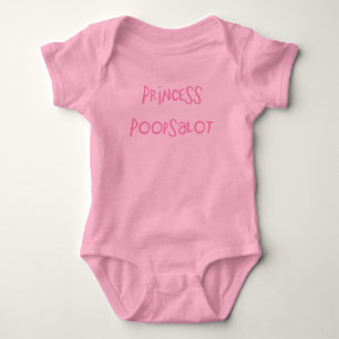 Princess Poopsalot Baby Bodysuit
