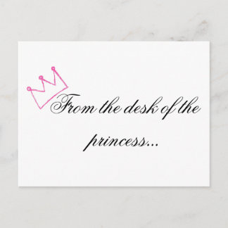 Princess postcard