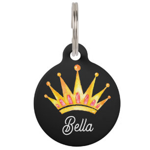 Princess Queen Pet Cat Dog Tag