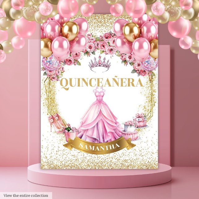 Princess Quinceañera Tapestry Gold Tiara Glam (Princess Quinceañera Tapestry Gold Tiara Glam

)