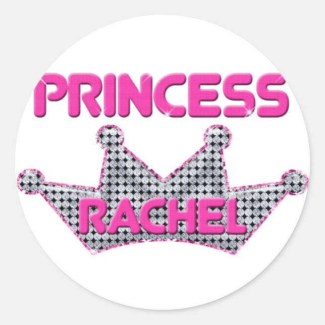 Princess Rachel Classic Round Sticker (Front)