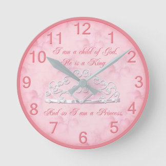 Princess Religious Wall Clock