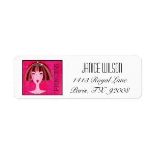 "PRINCESS" RETURN ADDRESS LABEL