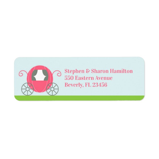 Princess Return Address Labels (Front)