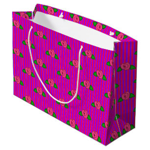 Princess Rosebud Stripes 2-GIFT BAG L