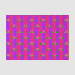 Princess Rosebud Stripes 2-PINK-PURPLE-TISSUE WRAP Tissue Paper