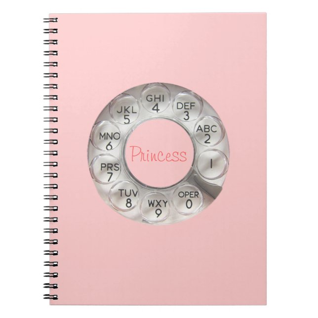 Princess Rotary Phone Notebook (Front)