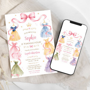 Princess Royal Celebration 7th Birthday Invitation