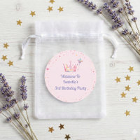 Princess Royal Crown Pink 3rd Birthday Welcome
