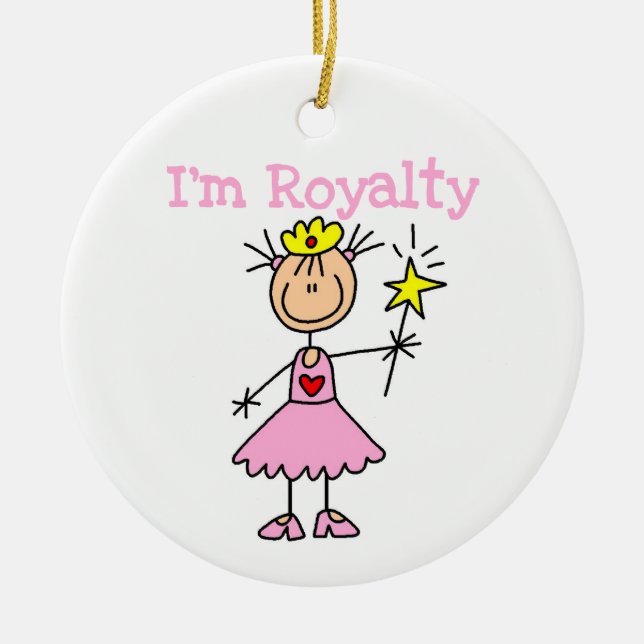 Princess Royalty Ceramic Ornament (Front)