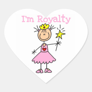 Princess Royalty Heart Sticker