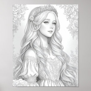Princess scratch  Art Poster