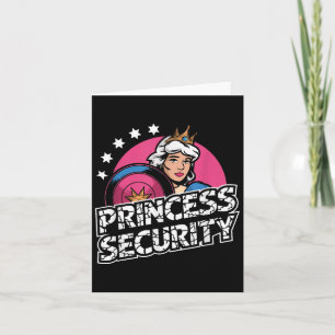Princess Security Birthday Dad & Mum Boys Brot Card