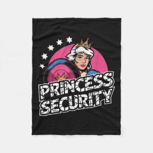 Princess Security Birthday Dad & Mum Boys Brot Fleece Blanket