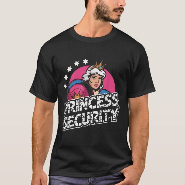 Princess Security Birthday Dad &amp; Mum Boys Brot T-Shirt (Front)
