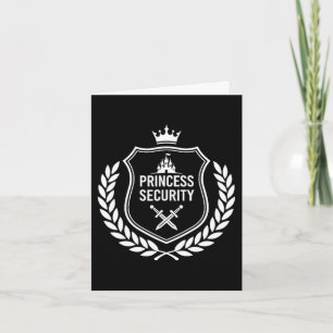 Princess security birthday dad brother castle card
