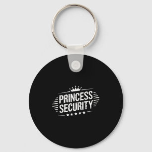 Princess Security Boys Brother Retro Birthday Dad  Key Ring