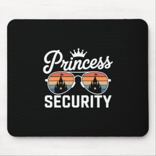 Princess Security Castle Sungles Funny Family Vaca Mouse Pad