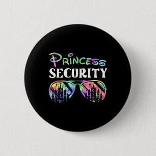 Princess Security Funny Birthday Party Matching Fa 6 Cm Round Badge