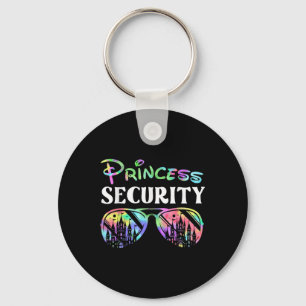 Princess Security Funny Birthday Party Matching Fa Key Ring