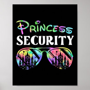 Princess Security Funny Birthday Party Matching Fa Poster