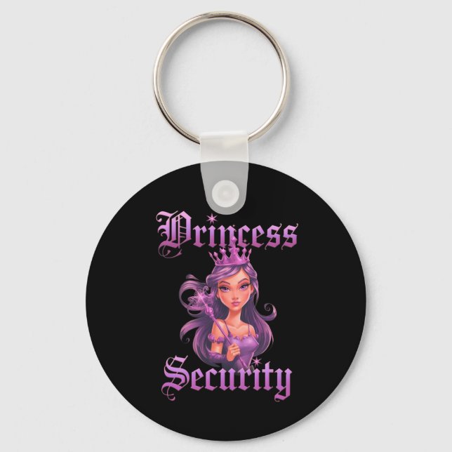  Princess Security: Keep Your Little Royalty Safe  Key Ring (Front)