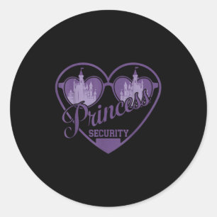 Princess Security Protection Castle Men Women & Classic Round Sticker