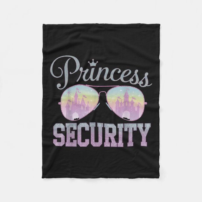 Princess Security Protection Retro Castle Men Wome Fleece Blanket (Front)
