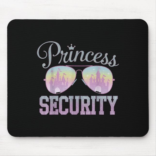 Princess Security Protection Retro Castle Men Wome Mouse Pad (Front)