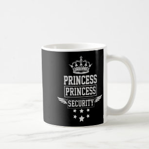 Princess Security Retro Birthday Dad Mum Boys Brot Coffee Mug