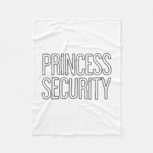 Princess Security Team Dad &amp; Mum Birthday Part Fleece Blanket