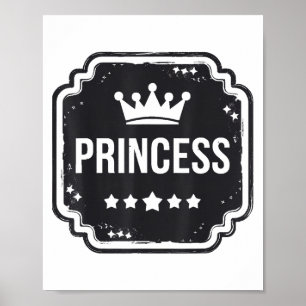 Princess Security Team Dad Mum Birthday Party  Poster