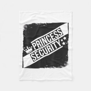 Princess Security Team Dad Mum Family Trip Fleece Blanket
