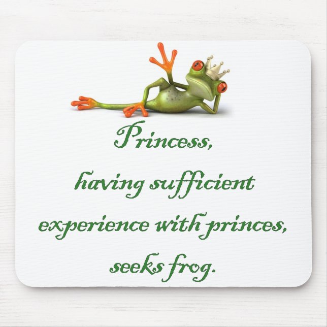 Princess Seeks Frog Mousepad (Front)