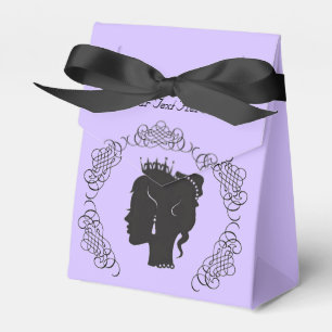Princess Silhouette Personalised Lilac Favour Box