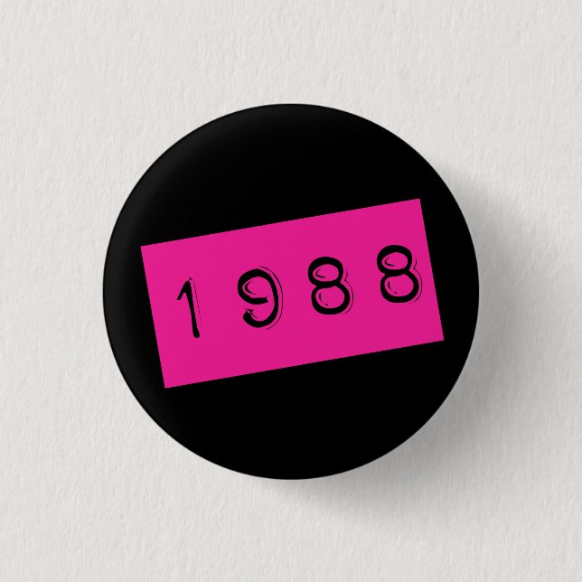 Princess since 1988 3 cm round badge (Front)