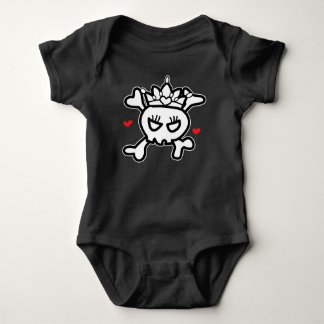 Princess Skull&Cross Bones Baby Bodysuit