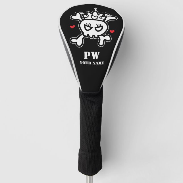 Princess Skull Golf Head Cover (Front)